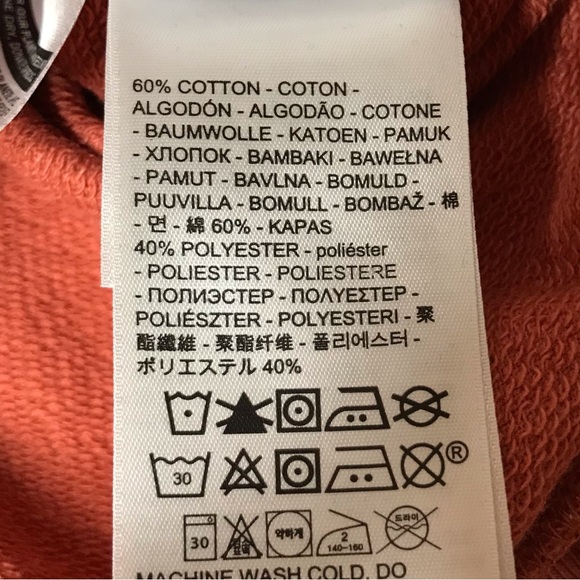 1X Levi’s Vintage Raglan Crewneck Graphic Orange Logo Sweatshirt Long Sleeve - Picture 11 of 11